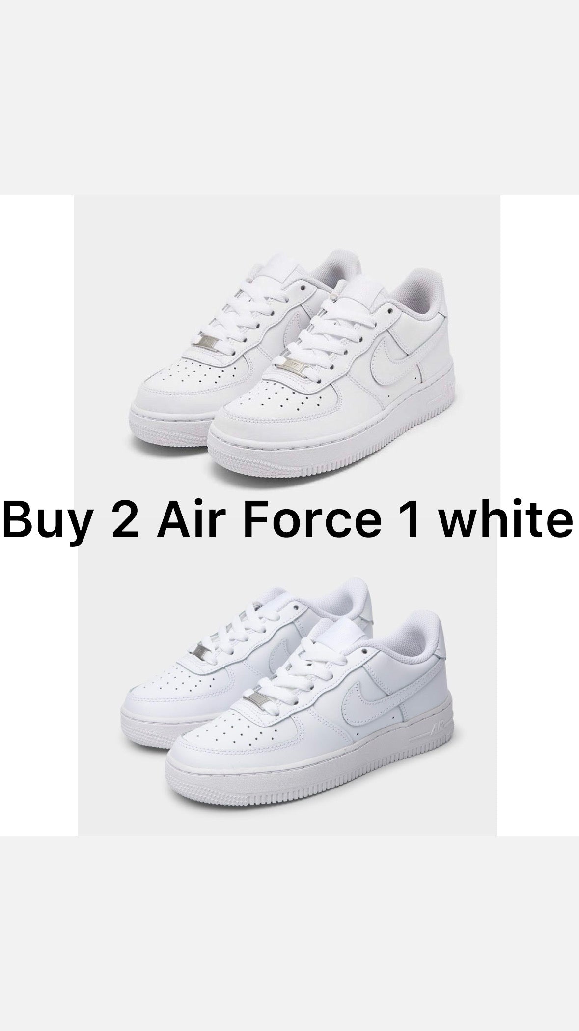 Nike Air force 1 + Nike Air Force 1 white