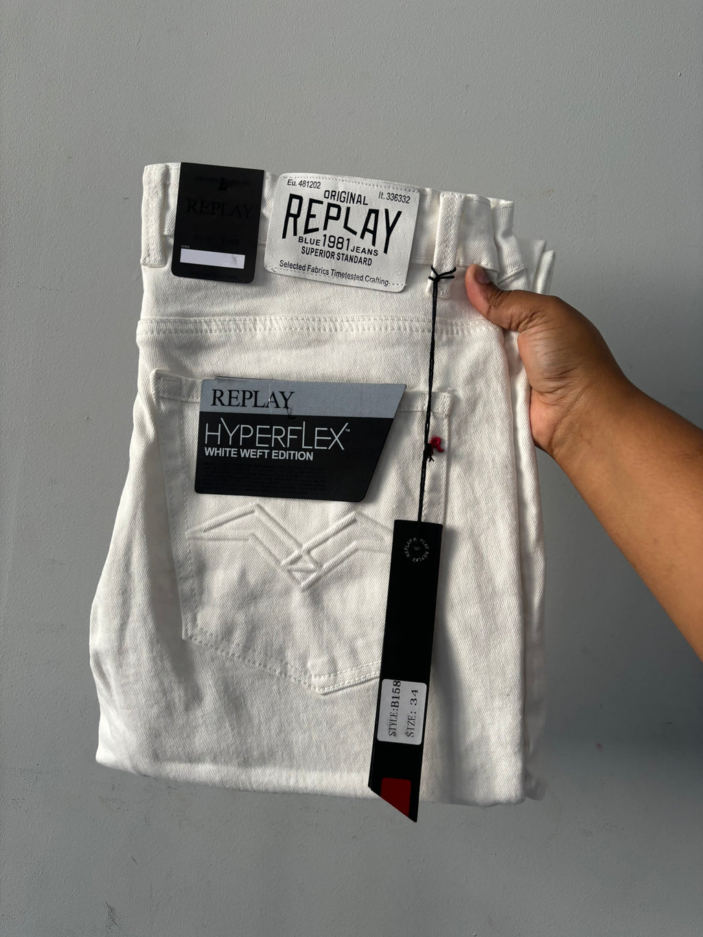 White Replay Jean